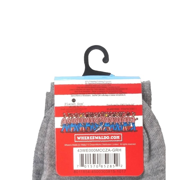 Where's Waldo Socks sz M/L Medium/Large (6-12) - Picture 4 of 5